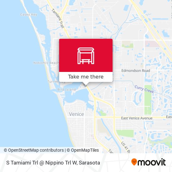 S Tamiami Trl @ Nippino Trl W map