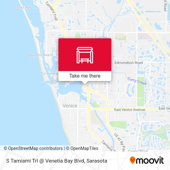 Mapa de S Tamiami Trl @ Venetia Bay Blvd