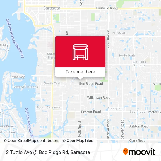 Mapa de S Tuttle Ave @ Bee Ridge Rd