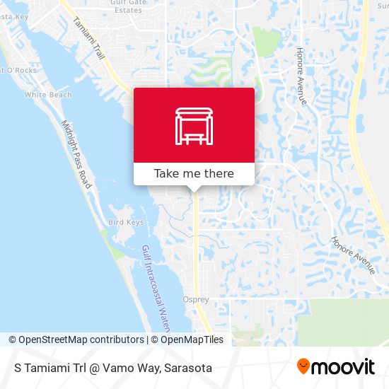 S Tamiami Trl @ Vamo Way map