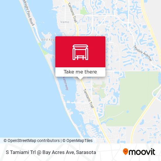 Mapa de S Tamiami Trl @ Bay Acres Ave