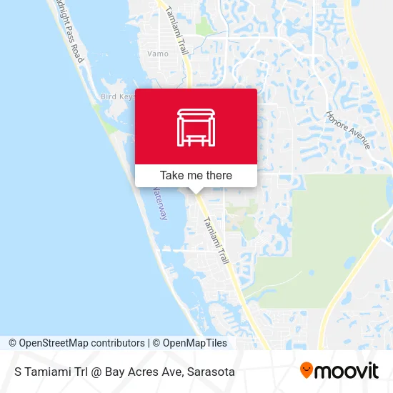 Mapa de S Tamiami Trl @ Bay Acres Ave
