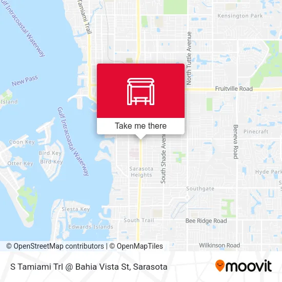 Mapa de S Tamiami Trl @ Bahia Vista St