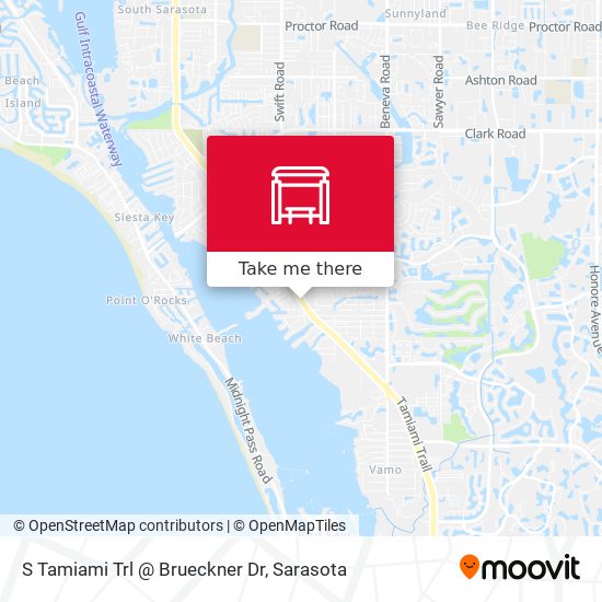 S Tamiami Trl @ Brueckner Dr map