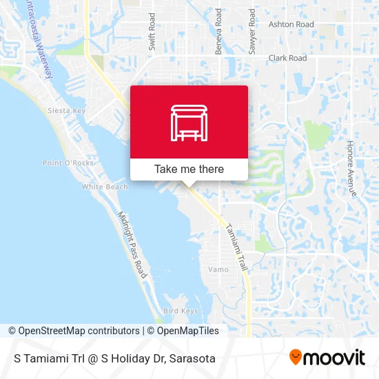 Mapa de S Tamiami Trl @ S Holiday Dr