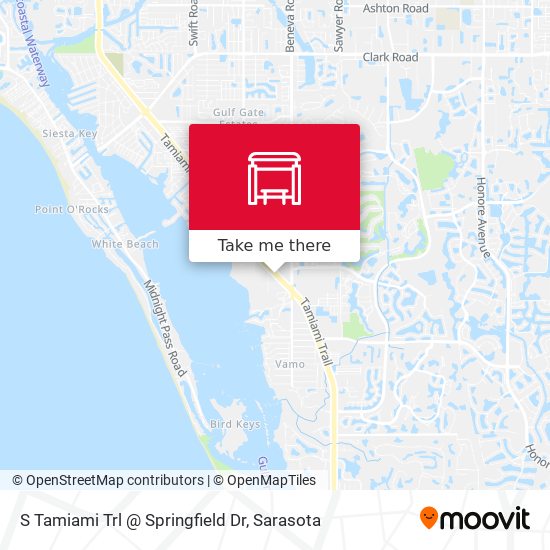 Mapa de S Tamiami Trl @ Springfield Dr