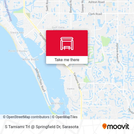 Mapa de S Tamiami Trl @ Springfield Dr