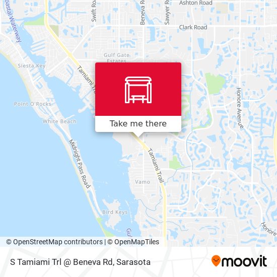 Mapa de S Tamiami Trl @ Beneva Rd