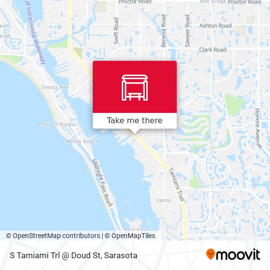 S Tamiami Trl @ Doud St map