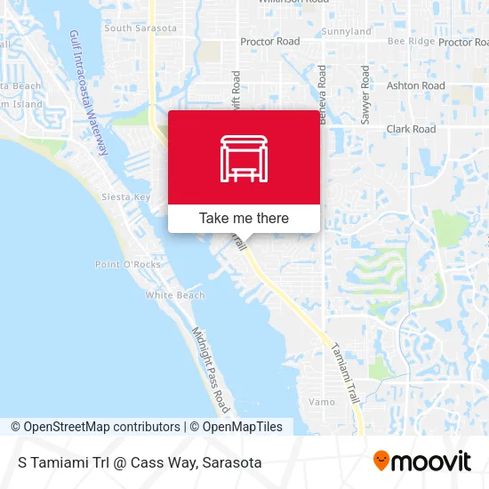 Mapa de S Tamiami Trl @ Cass Way