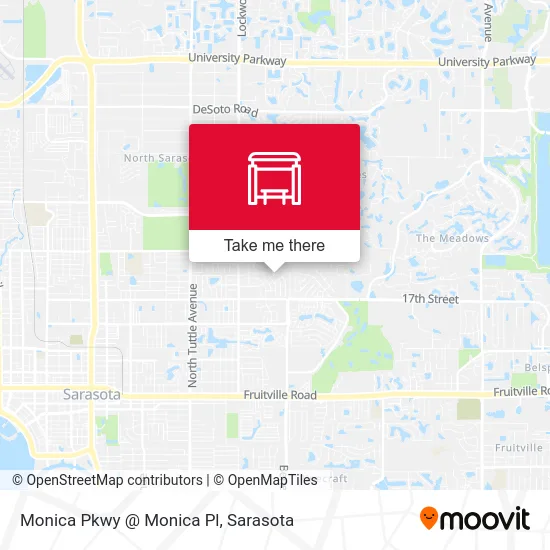 Mapa de Monica Pkwy @ Monica Pl