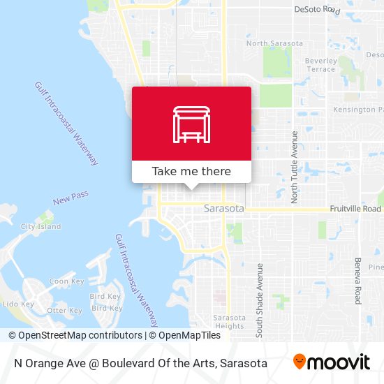 Mapa de N Orange Ave @ Boulevard Of the Arts