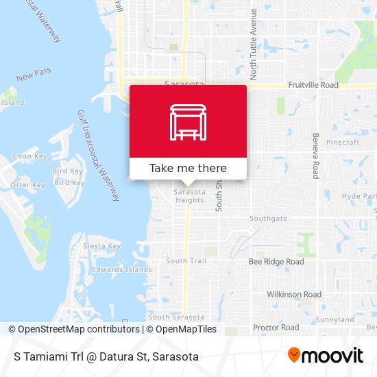 Mapa de S Tamiami Trl @ Datura St