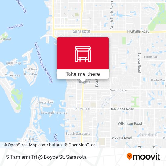 S Tamiami Trl @ Boyce St map