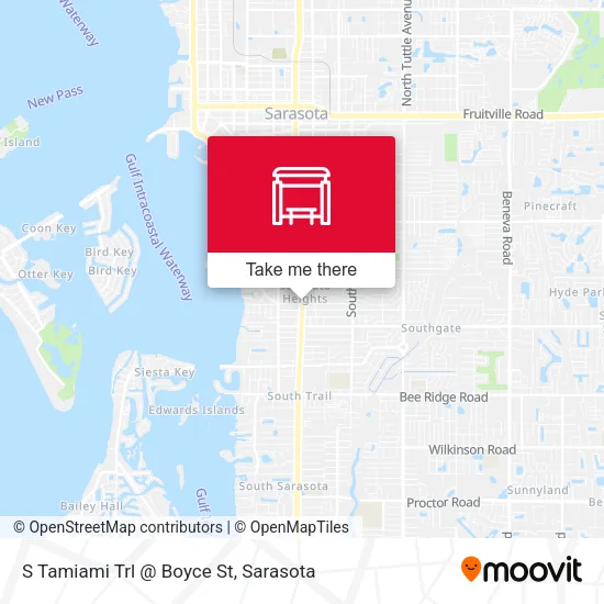 Mapa de S Tamiami Trl @ Boyce St