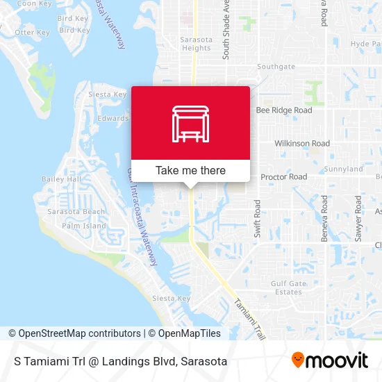 Mapa de S Tamiami Trl @ Landings Blvd