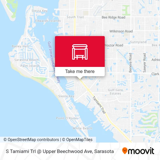 Mapa de S Tamiami Trl @ Upper Beechwood Ave
