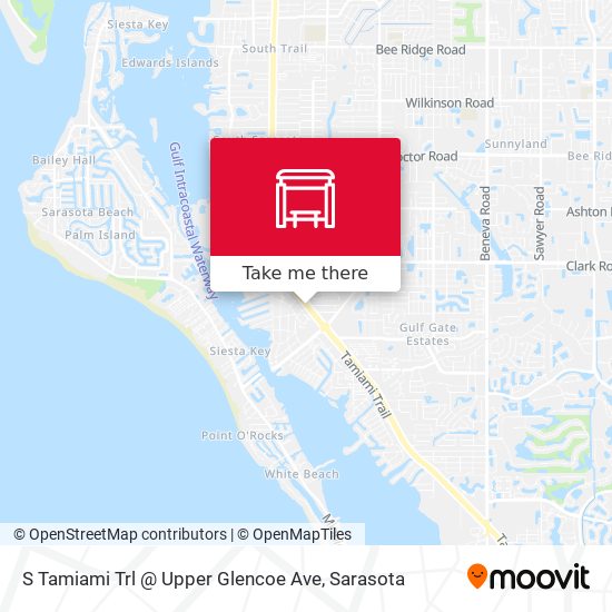 Mapa de S Tamiami Trl @ Upper Glencoe Ave