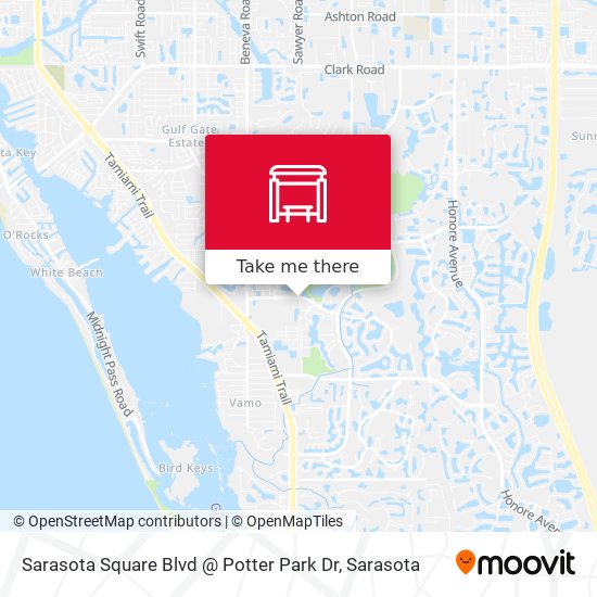 Mapa de Sarasota Square Blvd @ Potter Park Dr