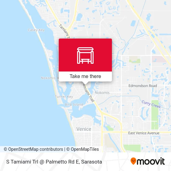 Mapa de S Tamiami Trl @ Palmetto Rd E