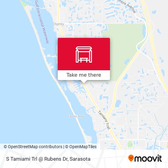 Mapa de S Tamiami Trl @ Rubens Dr
