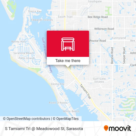 Mapa de S Tamiami Trl @ Meadowood St