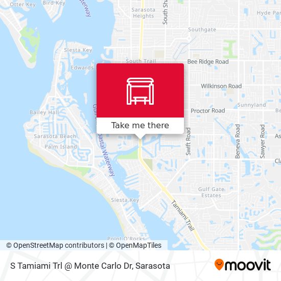 Mapa de S Tamiami Trl @ Monte Carlo Dr
