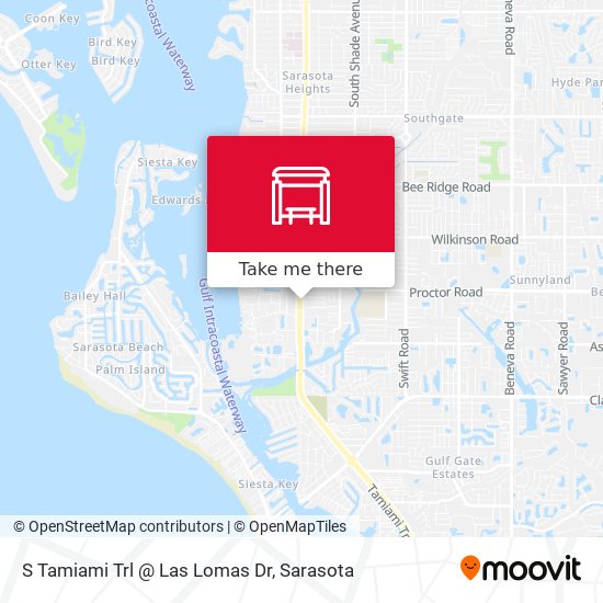 S Tamiami Trl @ Las Lomas Dr map