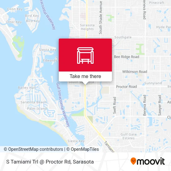 Mapa de S Tamiami Trl @ Proctor Rd
