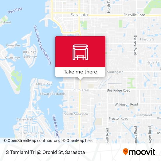 S Tamiami Trl @ Orchid St map