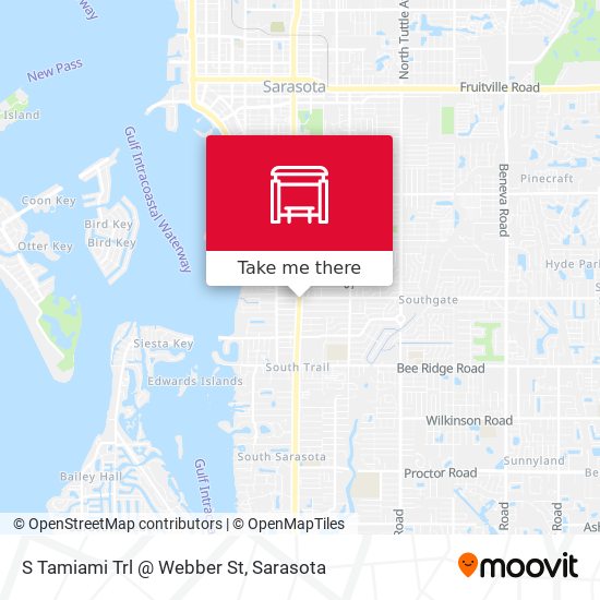 Mapa de S Tamiami Trl @ Webber St