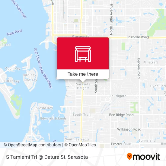 S Tamiami Trl @ Datura St map
