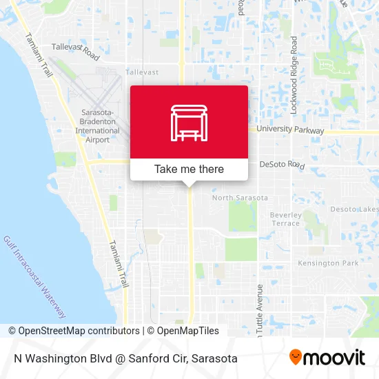 Mapa de N Washington Blvd @ Sanford Cir
