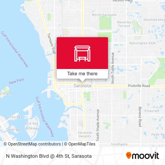 Mapa de N Washington Blvd @ 4th St