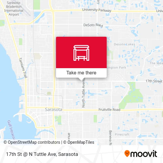 Mapa de 17th St @ N Tuttle Ave