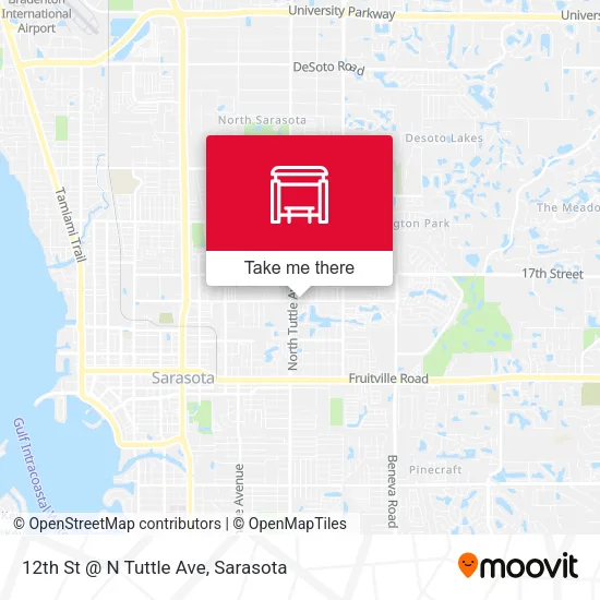12th St @ N Tuttle Ave map
