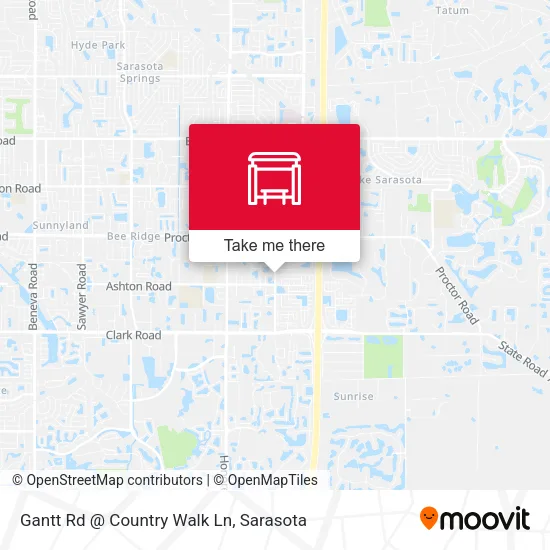 Mapa de Gantt Rd @ Country Walk Ln