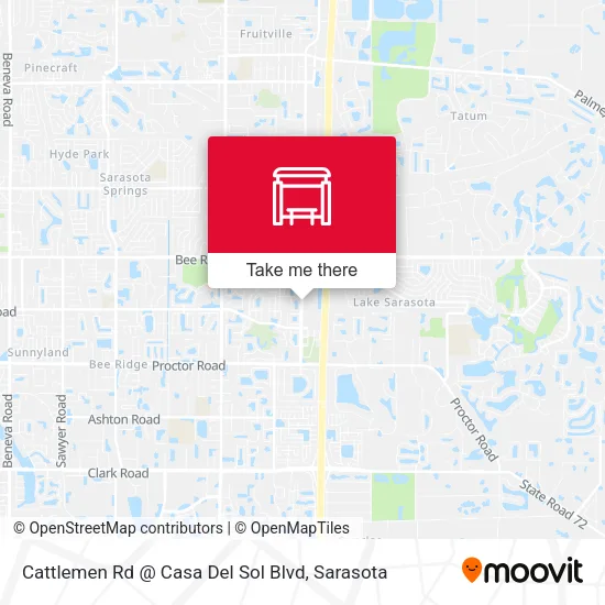 Mapa de Cattlemen Rd @ Casa Del Sol Blvd
