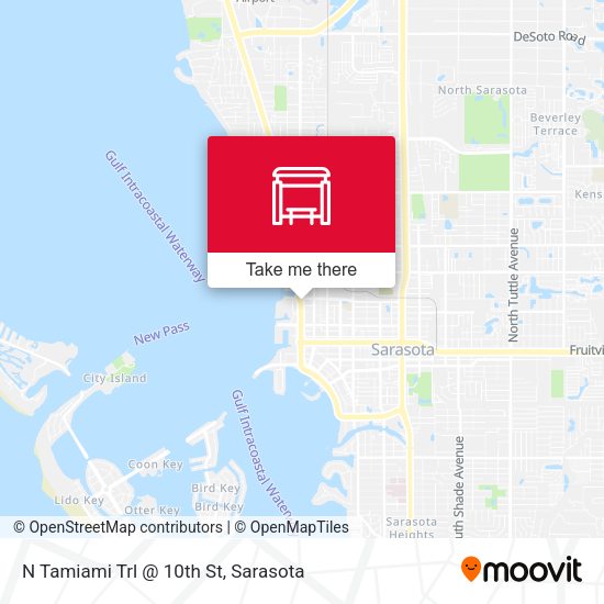 N Tamiami Trl @ 10th St map