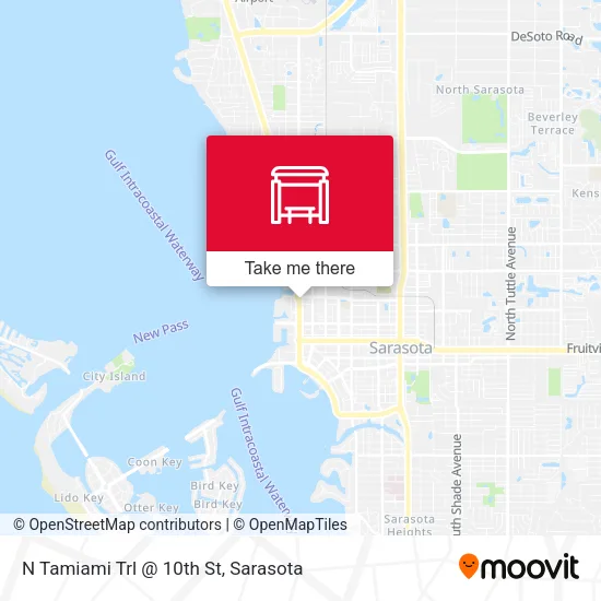 Mapa de N Tamiami Trl @ 10th St