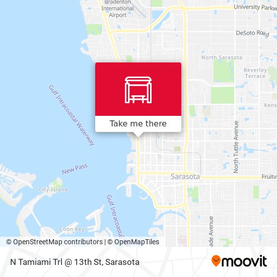 Mapa de N Tamiami Trl @ 13th St