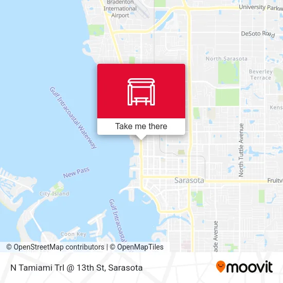 Mapa de N Tamiami Trl @ 13th St