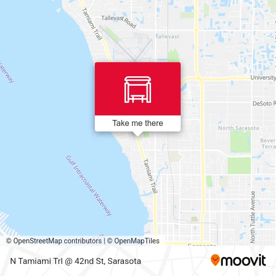 N Tamiami Trl @ 42nd St map