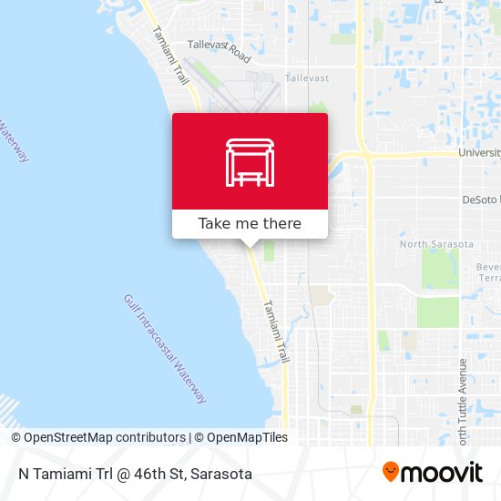 N Tamiami Trl @ 46th St map