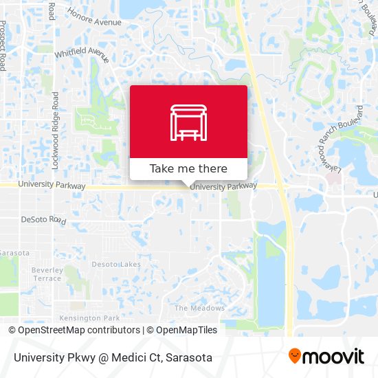 Mapa de University Pkwy @ Medici Ct