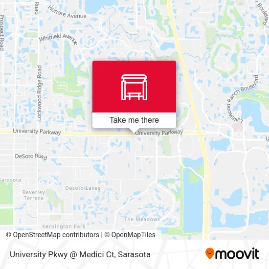 Mapa de University Pkwy @ Medici Ct