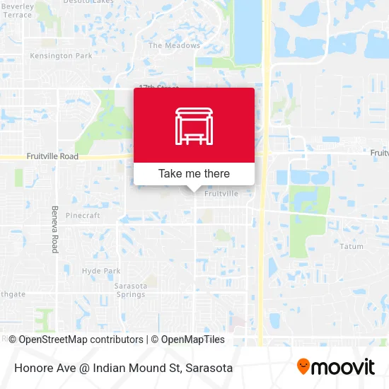 Mapa de Honore Ave @ Indian Mound St