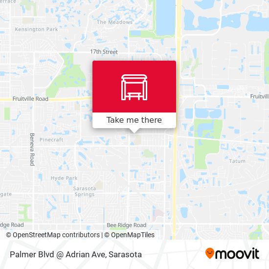 Palmer Blvd @ Adrian Ave map
