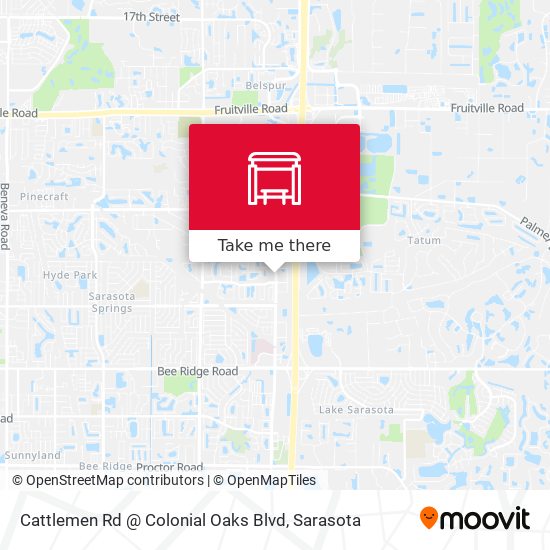 Cattlemen Rd @ Colonial Oaks Blvd map
