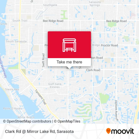 Mapa de Clark Rd @ Mirror Lake Rd